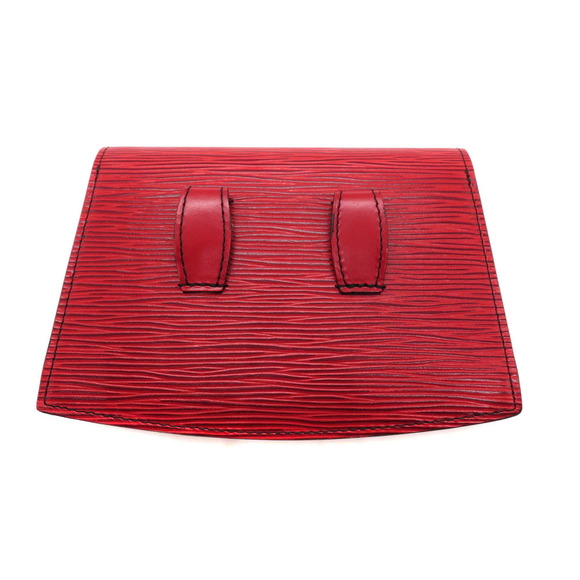 Louis Vuitton Tilsitt Epi Santur Leather Red Pochette Castilian - Picture 1 of 6
